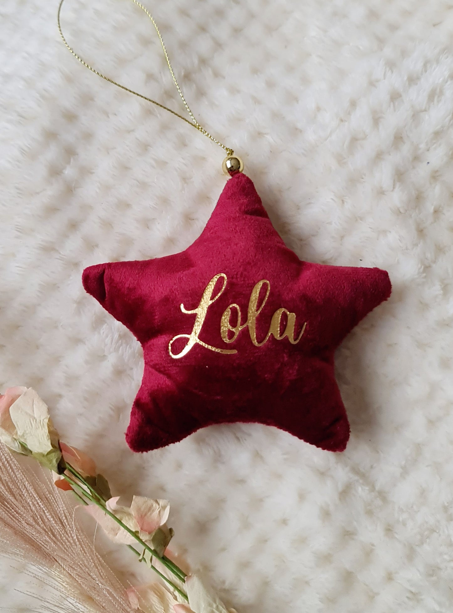Étoile de Noël personnalisée
