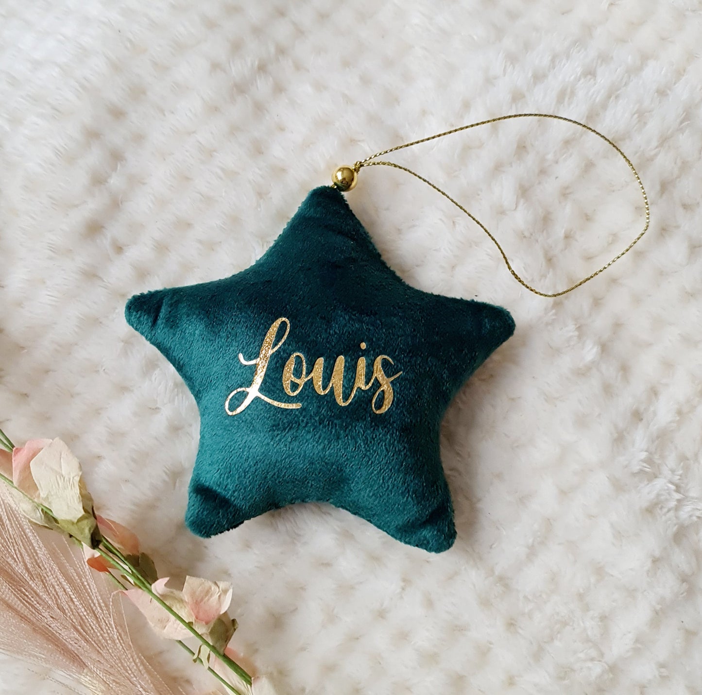 Étoile de Noël personnalisée