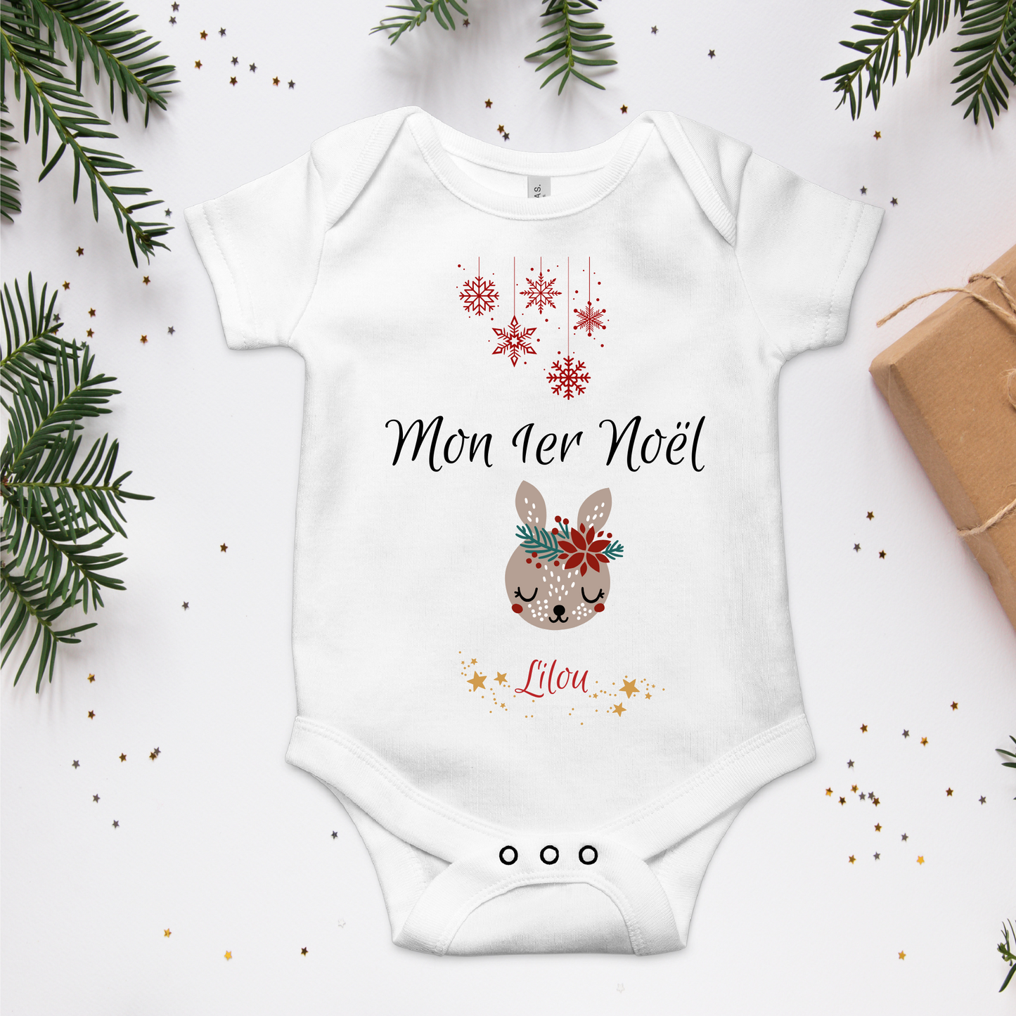 Body bébé noël personnalisé