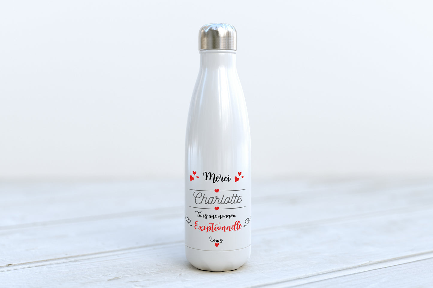 Bouteille isotherme personnalisée nounou