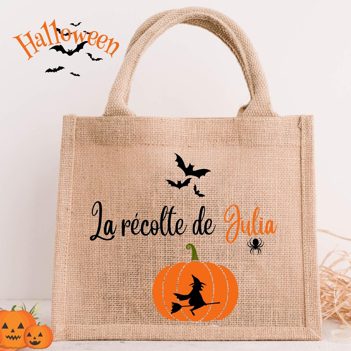 Sac à bonbon halloween personnalisé