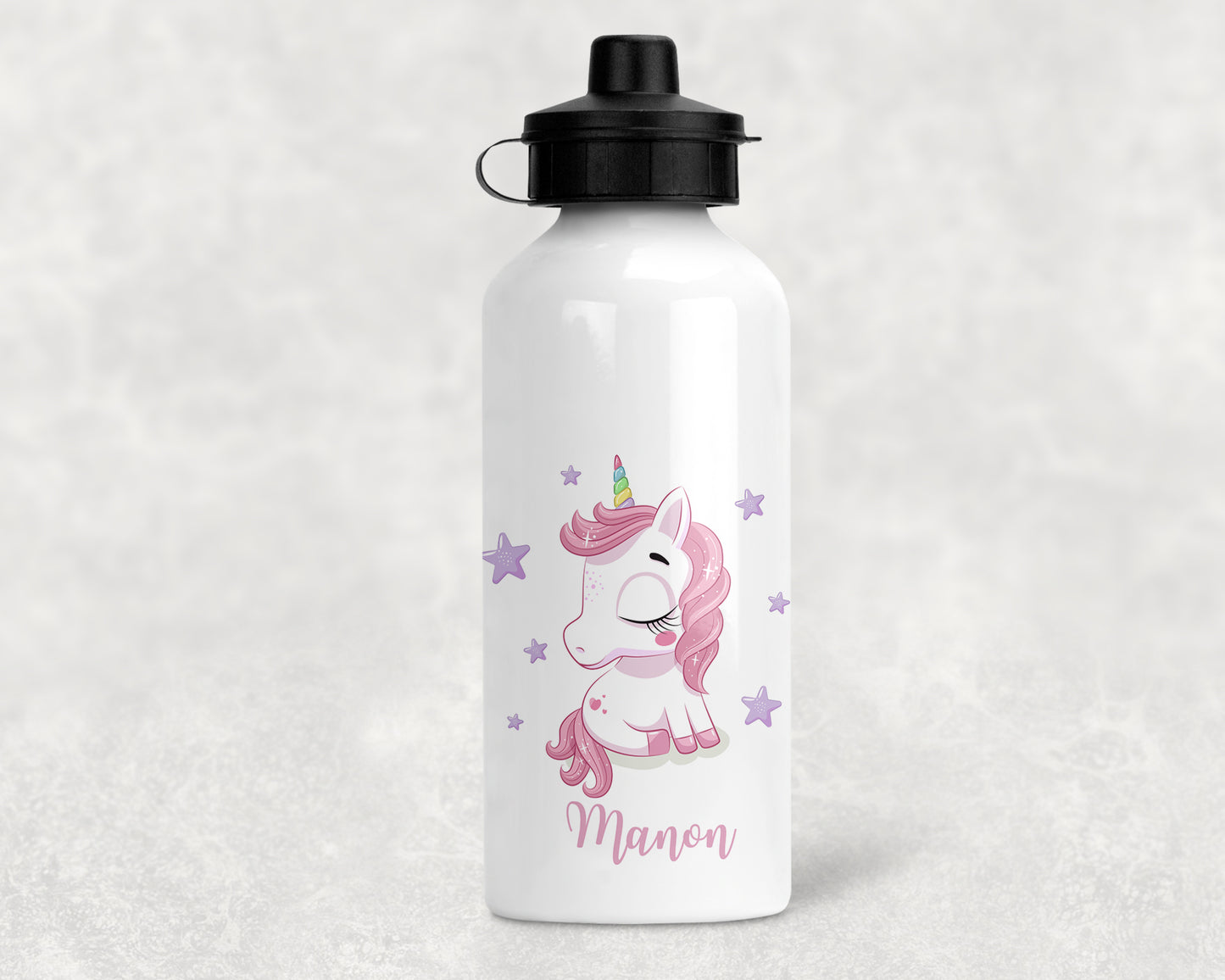 Gourde personnalisée modèle licorne