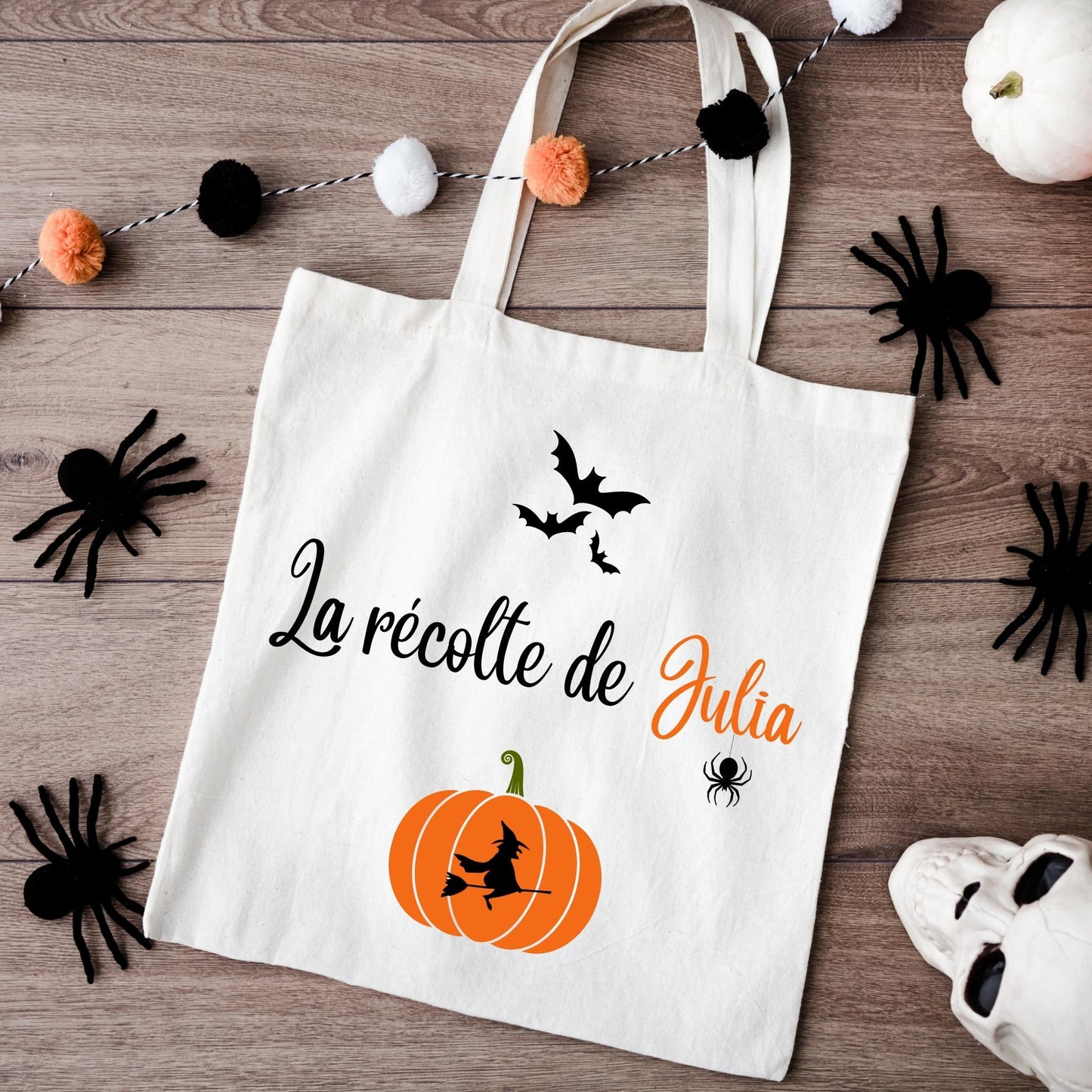 Sac à bonbon halloween personnalisé