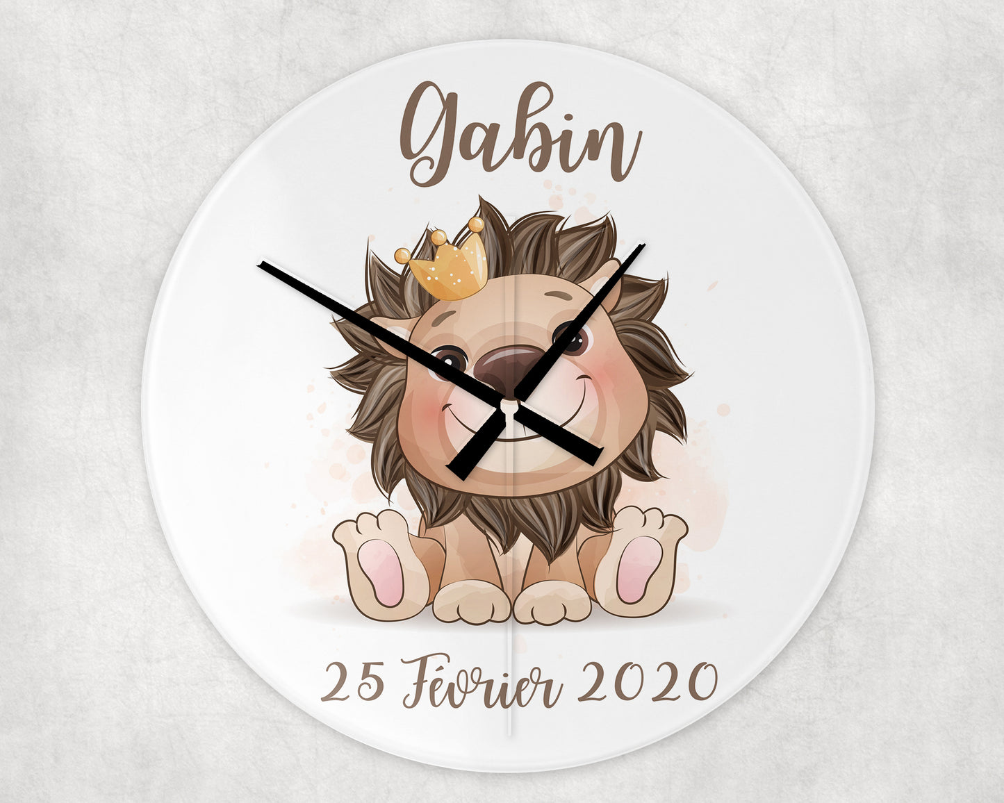 Horloge personnalisée Lion
