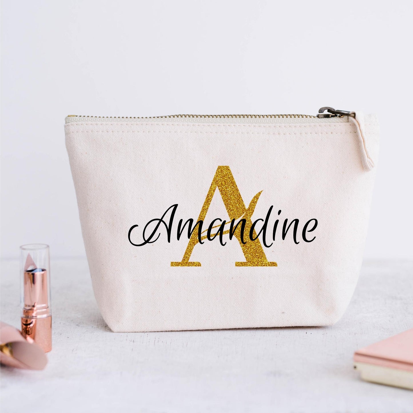 Pochette trousse à maquillage personnalisée