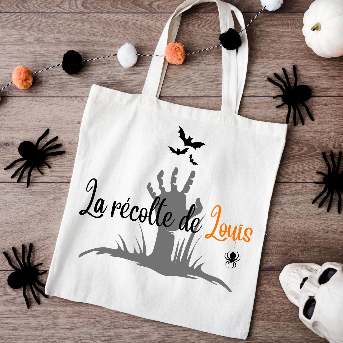 Sac à bonbon halloween personnalisé