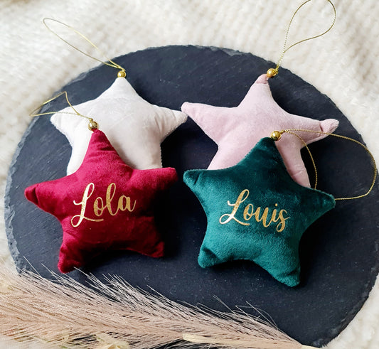 Étoile de Noël personnalisée