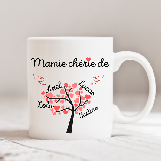 Mug mamie personnalisé