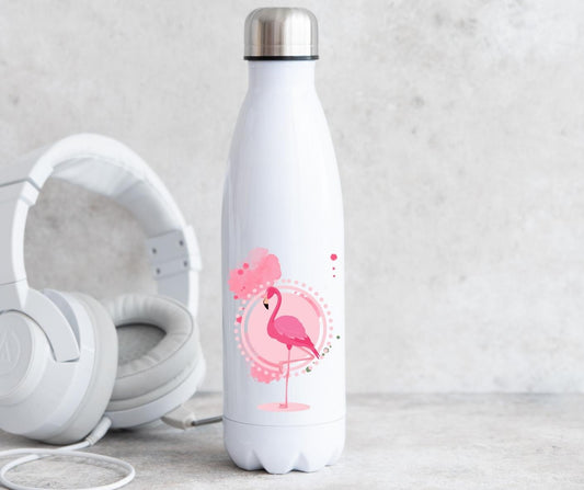 Bouteille isotherme flamant rose