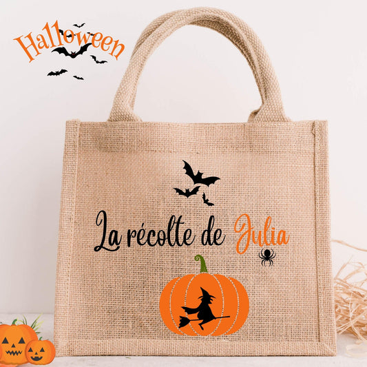 Sac à bonbon halloween personnalisé