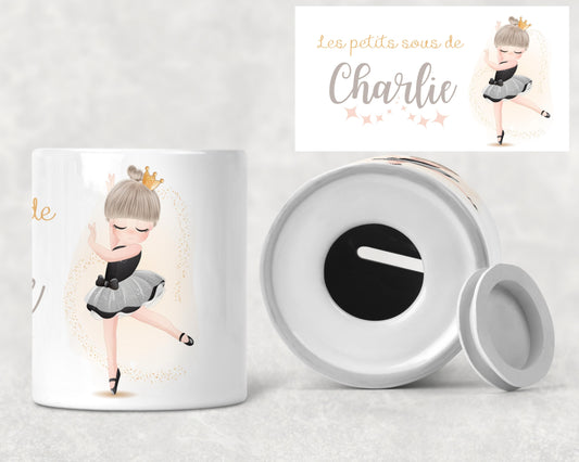 Tirelire personnalisée Danseuse