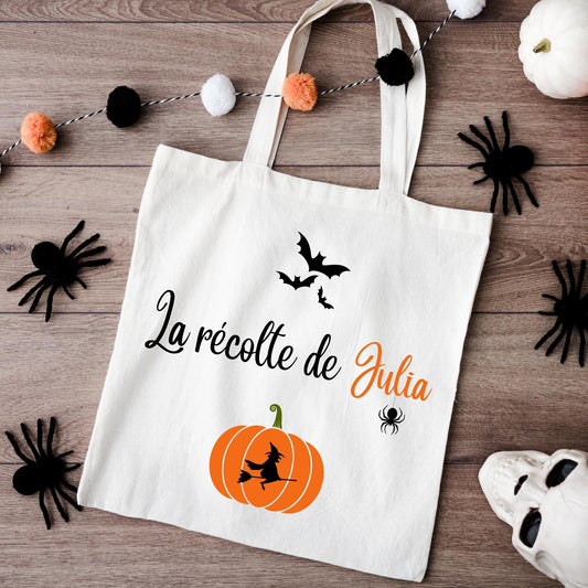 Sac à bonbon halloween personnalisé