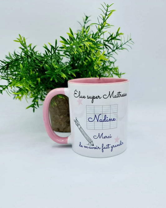 Mug maîtresse personnalisé