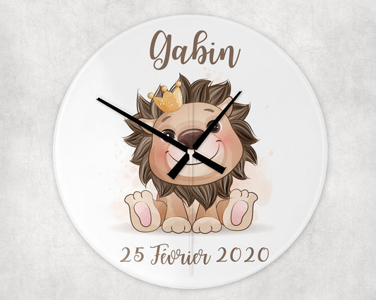 Horloge personnalisée Lion