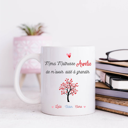 Mug maîtresse personnalisé
