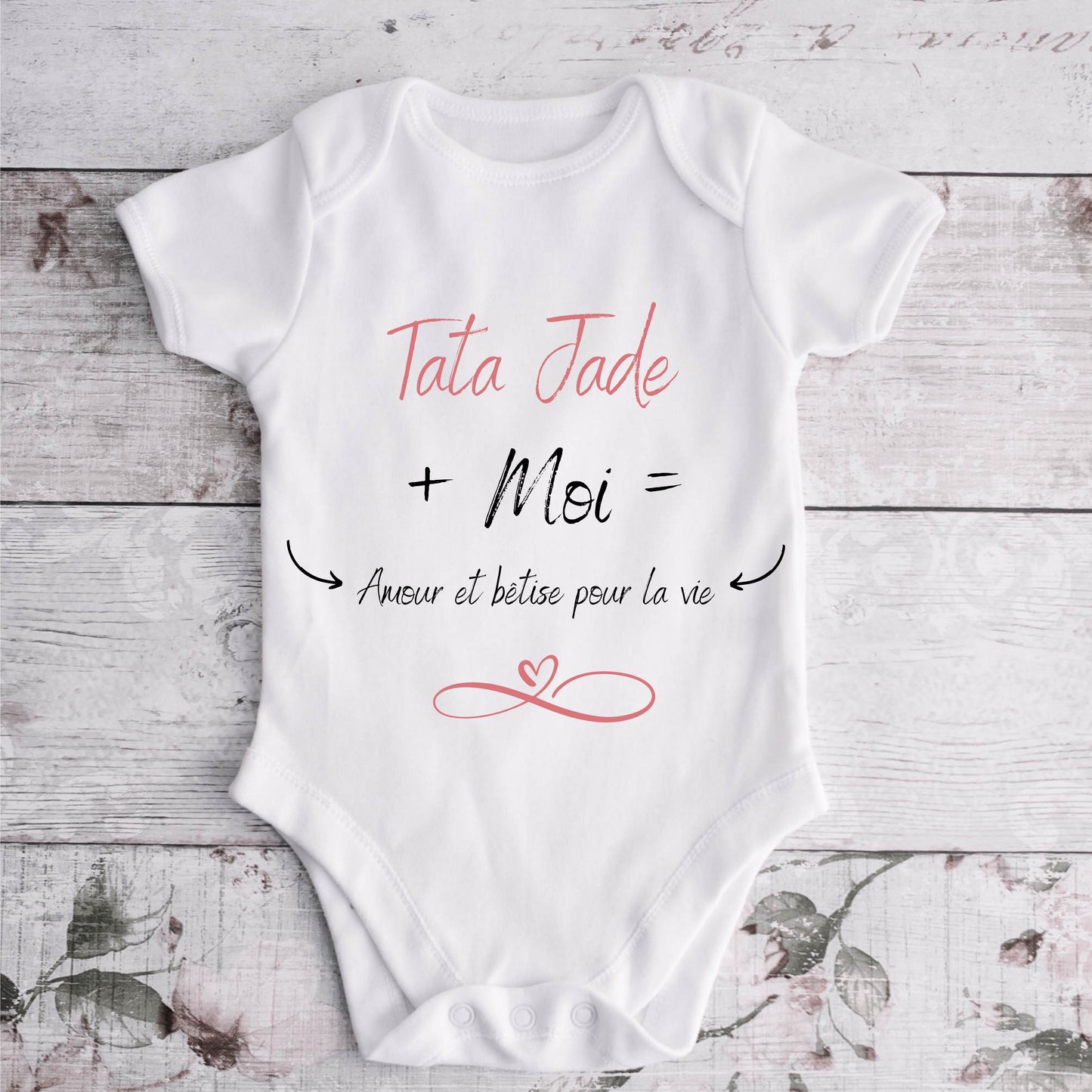Body bébé personnalisé