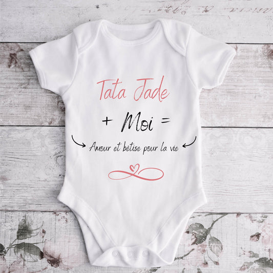 Body bébé personnalisé