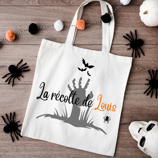 Sac à bonbon halloween personnalisé